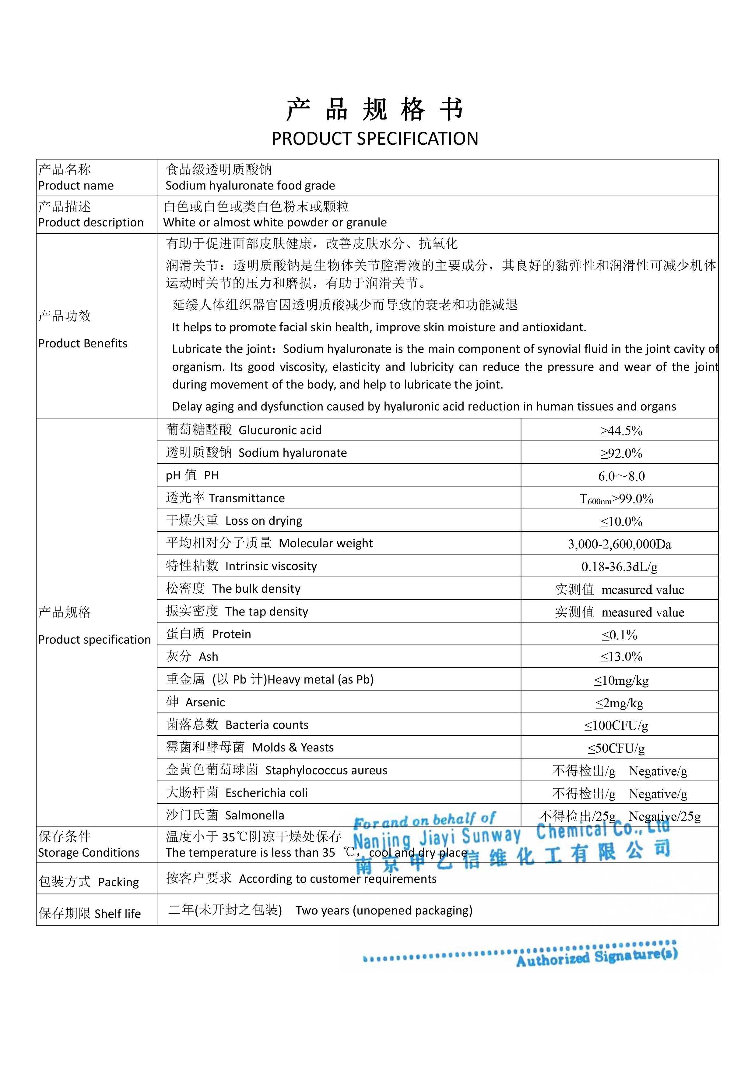 เกลือโซเดียมกรดไฮยาลูโรนิกโซเดียมไฮยาลูโรเนตในการดูแลผิว CAS NO: 9067-32-7